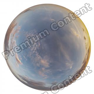 HDRi Skydome of Sunset Sky 12K